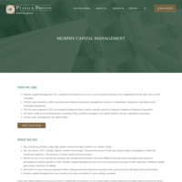 Murphy Capital Management, An SEC Registered Investment Adviser company website screenshot